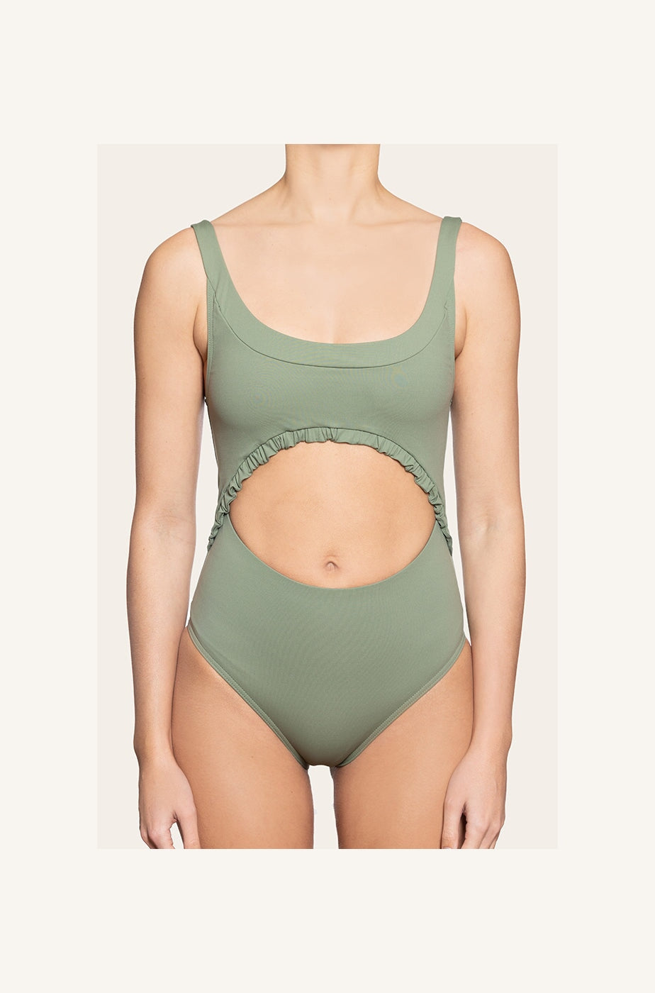 Bonnie in Sage Green One-Piece Swimsuit Arloe