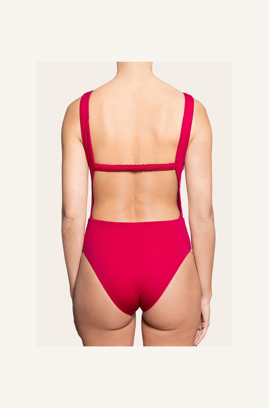 Ines in Bordeaux Red One-Piece Swimsuit Arloe