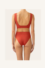 Margot in Red Salamander One-Piece Swimsuit Arloe