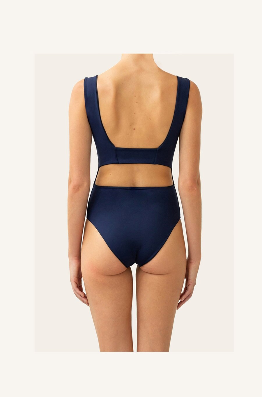 Margot in Belize Blue / Charcoal Black One-Piece Swimsuit Arloe
