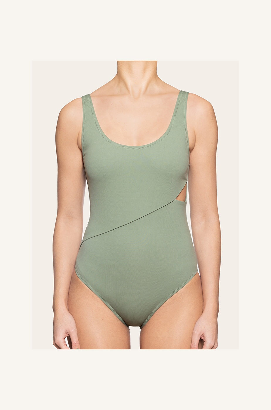 Mischa in Sage Green One-Piece Swimsuit Arloe