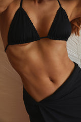 Billie Top 2.0 in Midnight Black Two-Piece Bikini Arloe