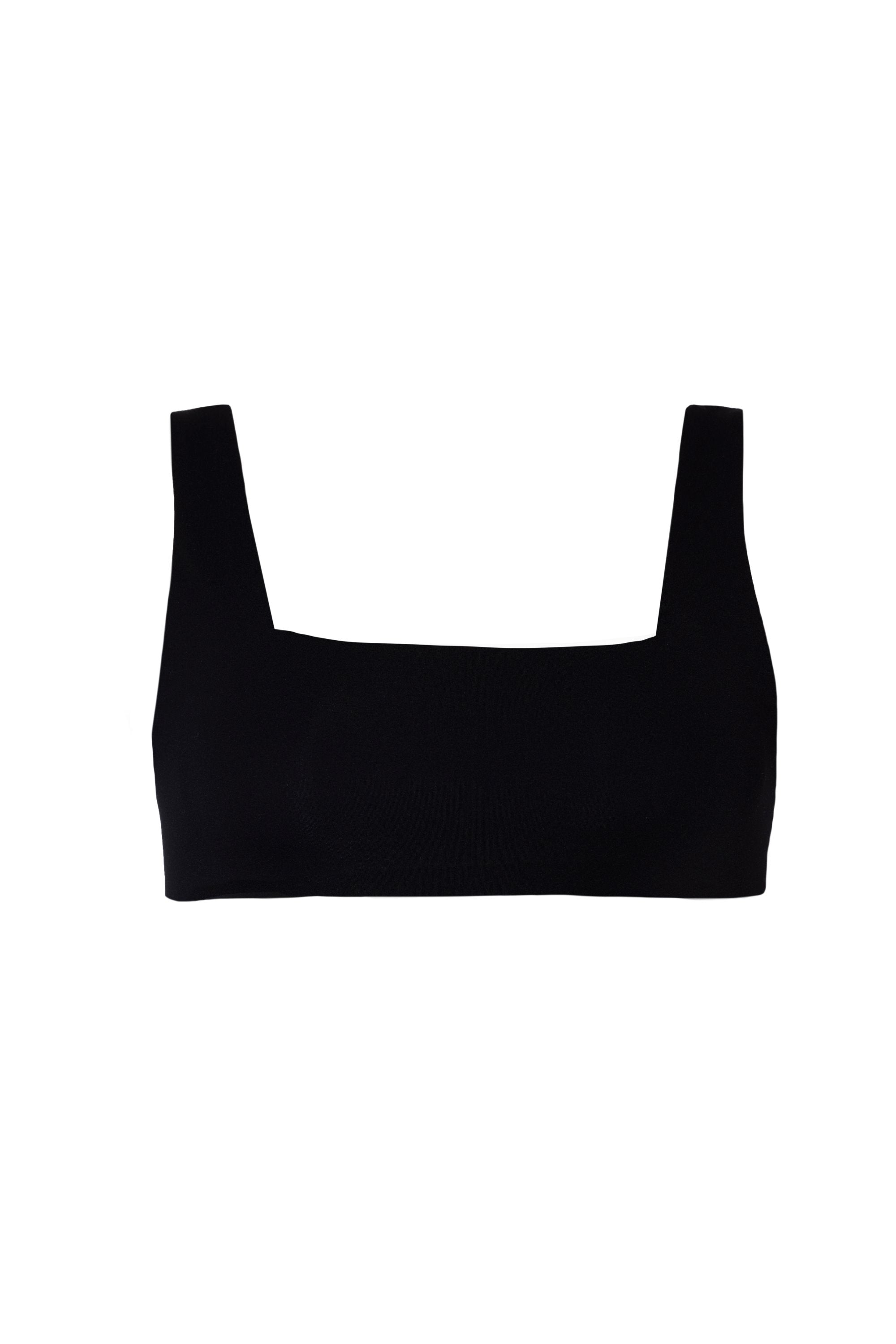Allegra Top in Midnight Black Two-Piece Bikini Arloe
