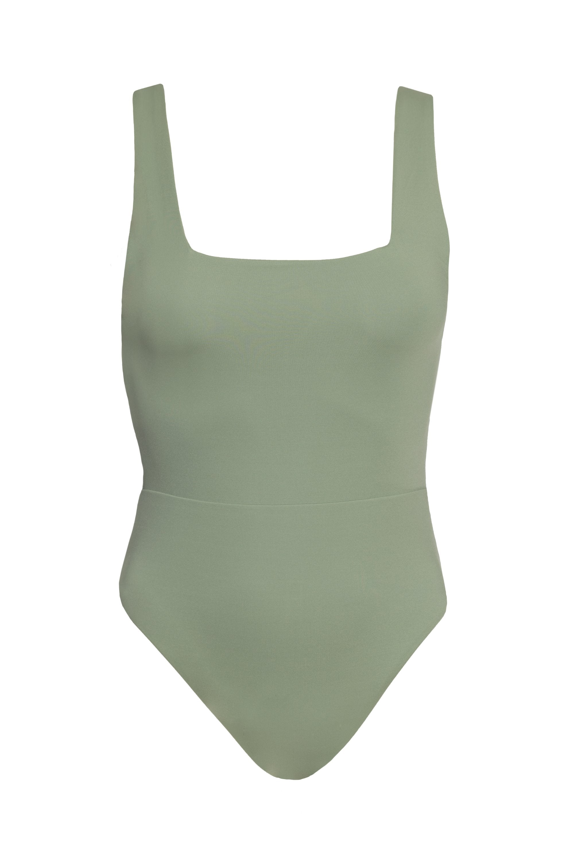 Ines in Sage Green One-Piece Swimsuit Arloe