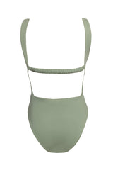 Ines in Sage Green One-Piece Swimsuit Arloe