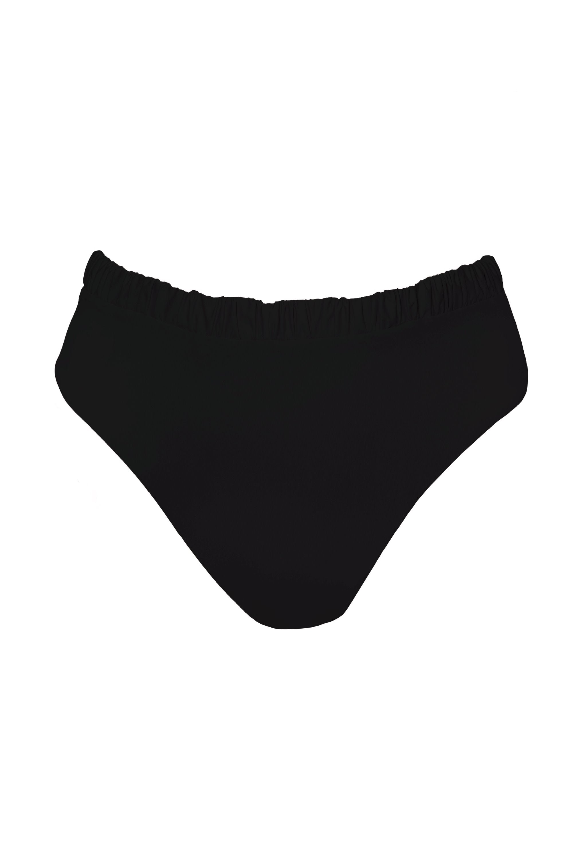 Allegra Bottom in Midnight Black Two-Piece Bikini Arloe