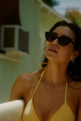 Billie Top in Sunflower Yellow Two-Piece Bikini Arloe