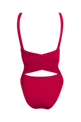 Iris in Bordeaux Red One-Piece Swimsuit Arloe