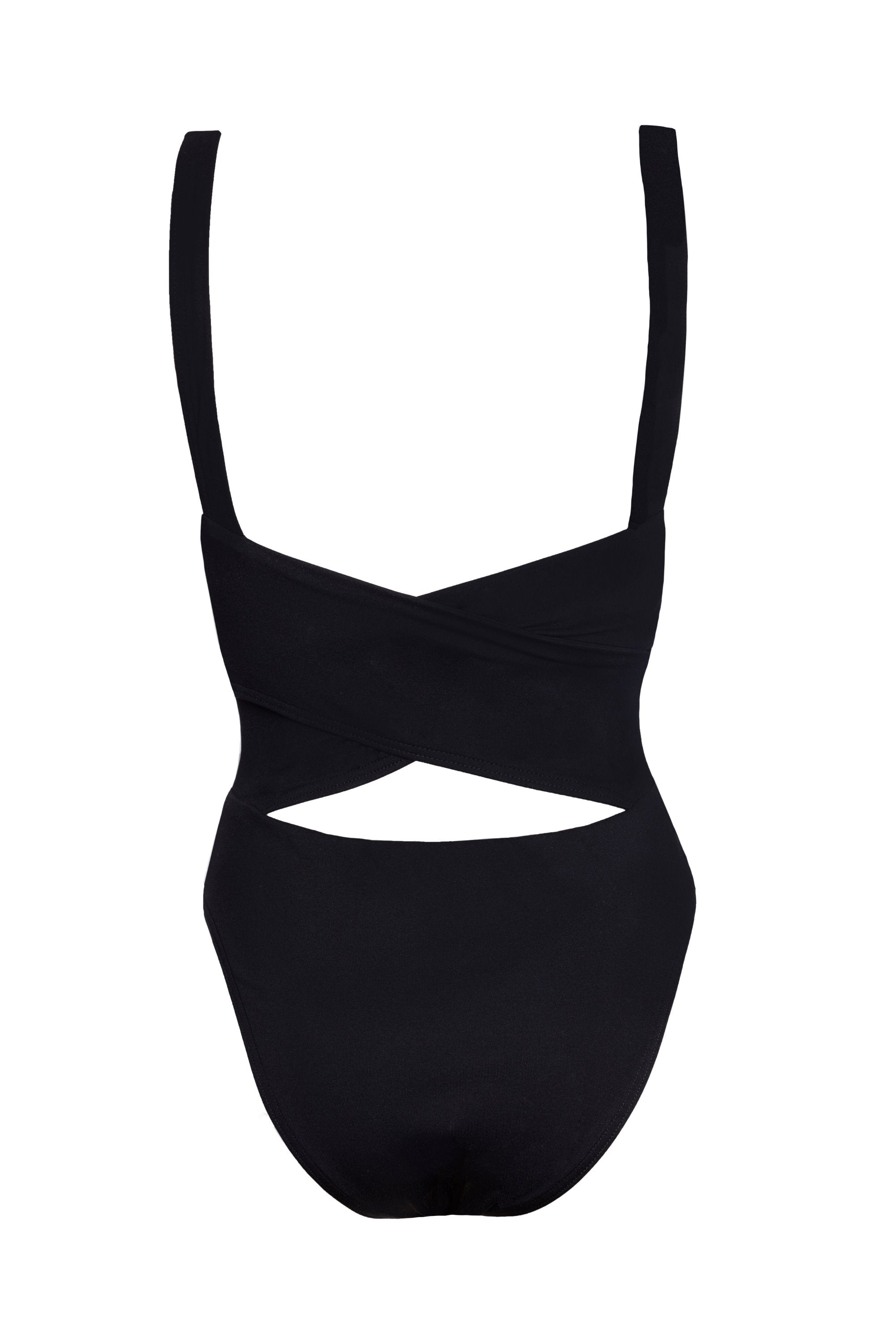 Iris in Midnight Black One-Piece Swimsuit Arloe