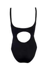 Bonnie in Midnight Black One-Piece Swimsuit Arloe