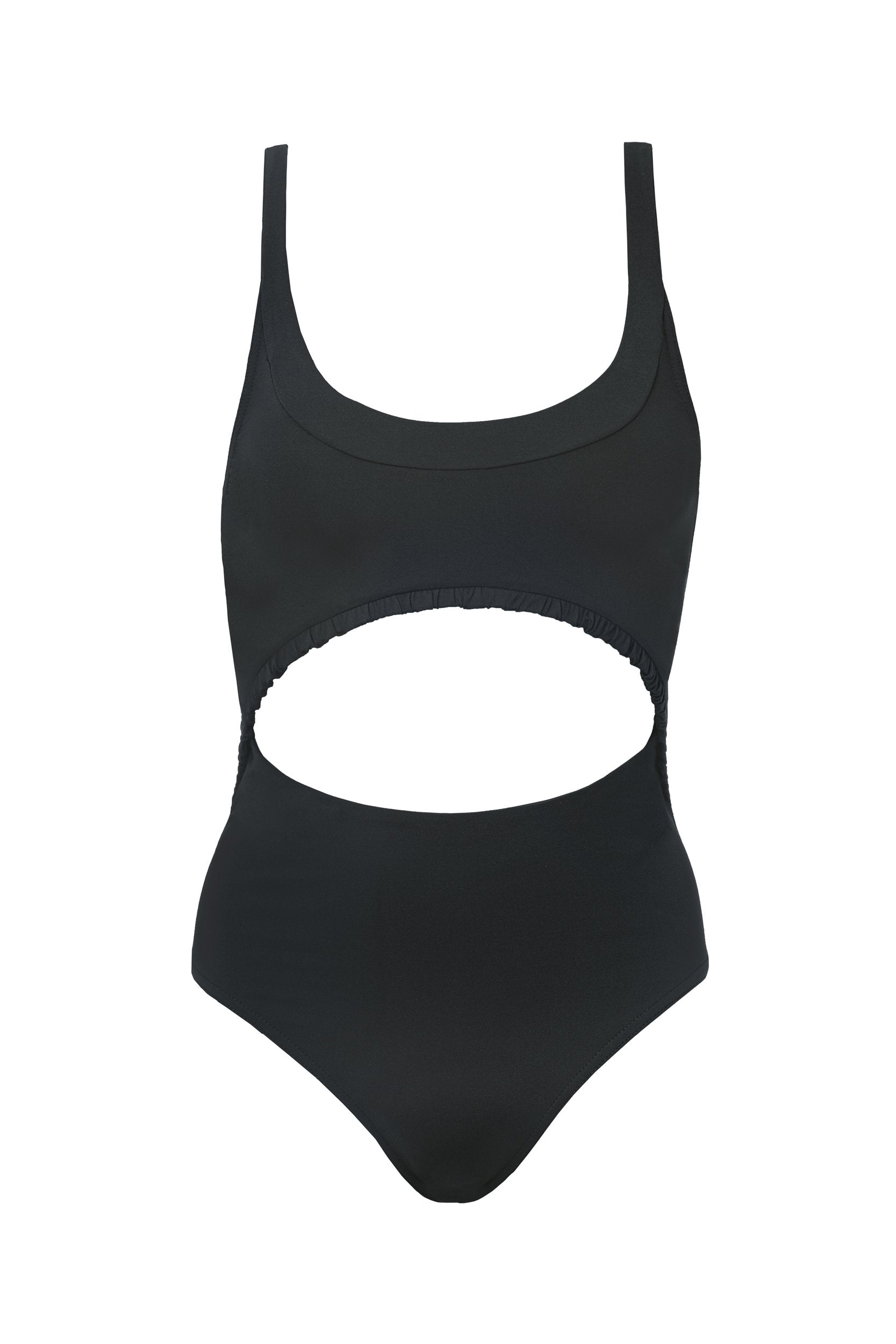 Bonnie in Charcoal Black One-Piece Swimsuit Arloe