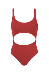 Bonnie in Red Salamander One-Piece Swimsuit Arloe