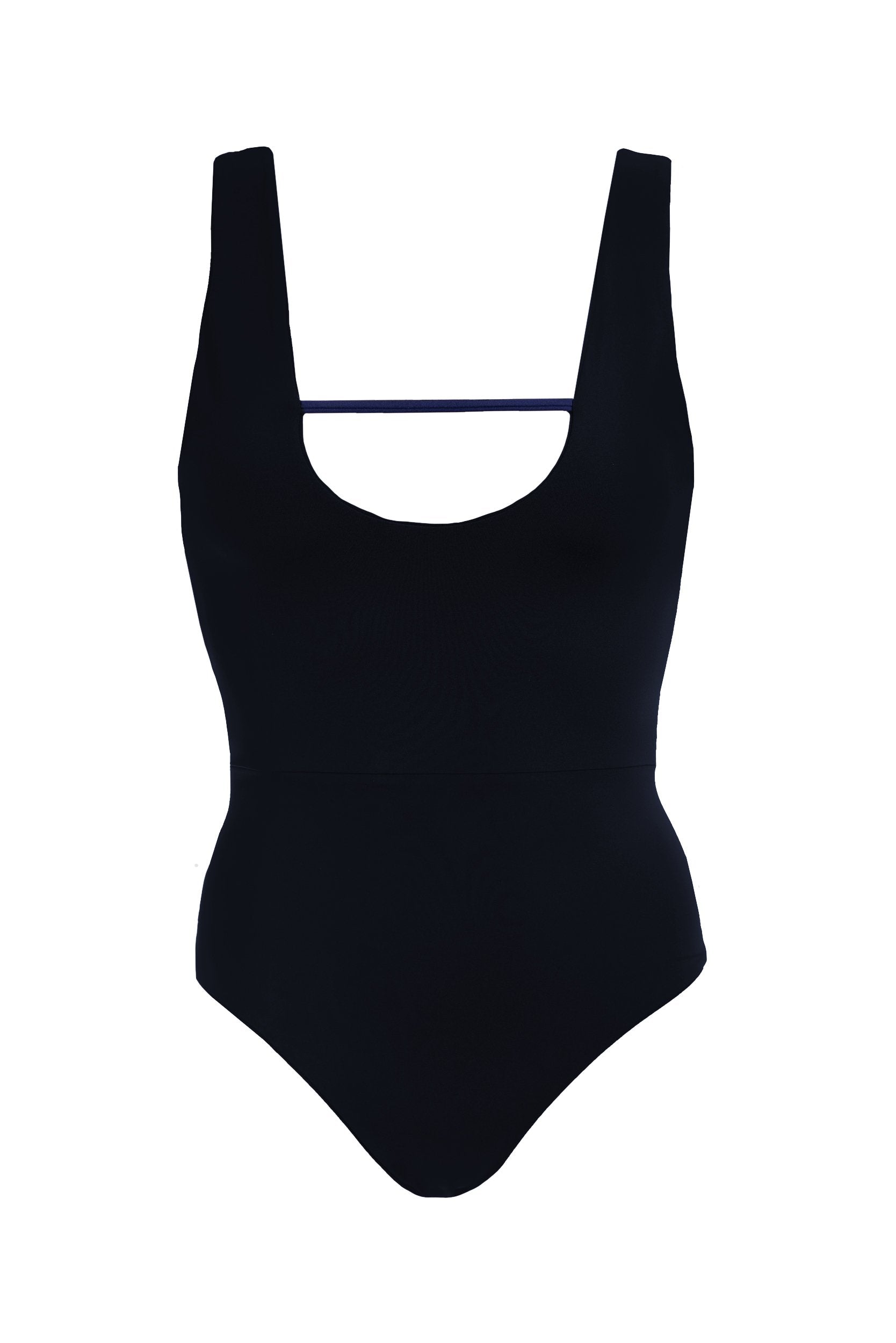 Margot in Belize Blue / Charcoal Black One-Piece Swimsuit Arloe