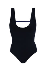 Margot in Belize Blue / Charcoal Black One-Piece Swimsuit Arloe