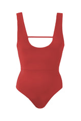 Margot in Red Salamander One-Piece Swimsuit Arloe