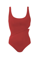 Mischa in Red Salamander One-Piece Swimsuit Arloe
