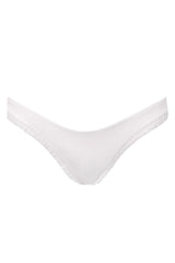 Rosie Bottom in Edelweiss White Two-Piece Bikini Arloe