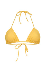 Our Billie Bikini triangle top is a timeless classic triangle and is detailed with the Arloe signature crunch. It features self tie straps at the neck and back for a fully customisable fit.   It is a perfect match for our Billie Bottom.