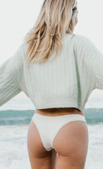 Rosie Bottom in Edelweiss White Two-Piece Bikini Arloe