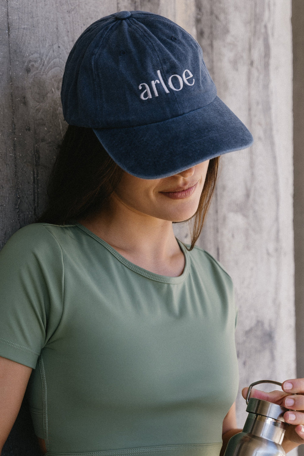 Washed Navy Cotton Cap - Buckle Accessories Arloe 