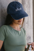 Washed Navy Cotton Cap - Buckle Accessories Arloe 