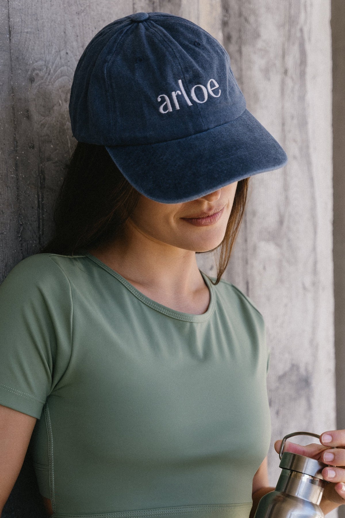 Washed Navy Cotton Cap - Buckle Accessories Arloe 