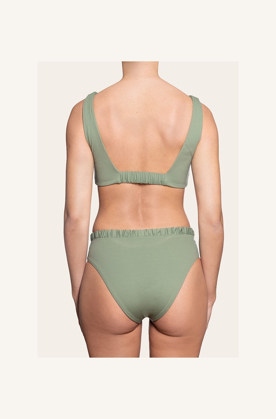 Allegra Top in Sage Green Two-Piece Bikini Arloe 