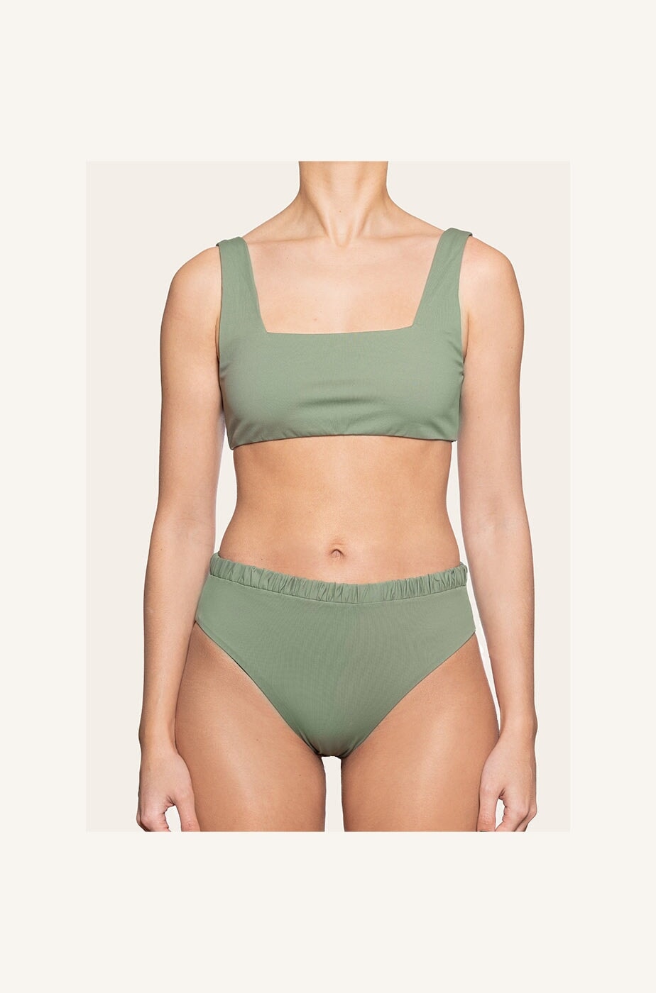 Allegra Bottom in Sage Green Two-Piece Bikini Arloe 