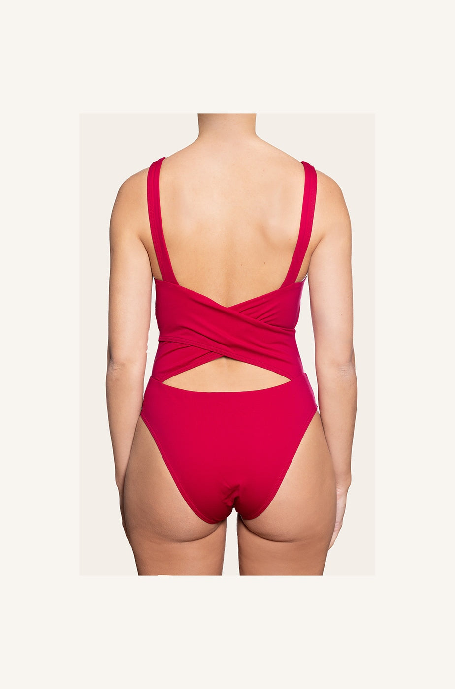 Iris in Bordeaux Red One-Piece Swimsuit Arloe 