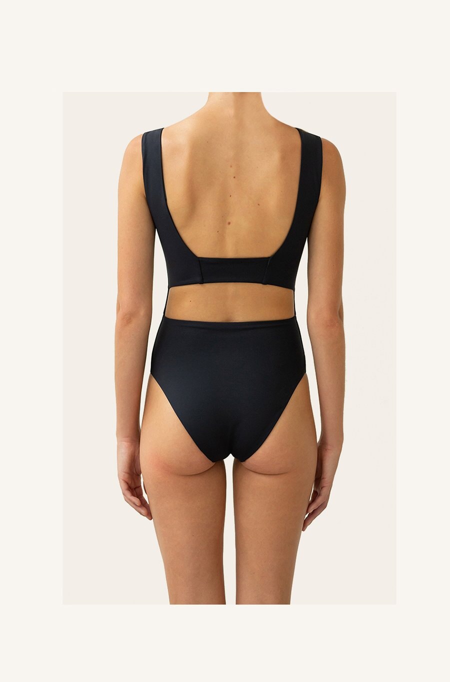 Margot in Belize Blue / Charcoal Black One-Piece Swimsuit Arloe 