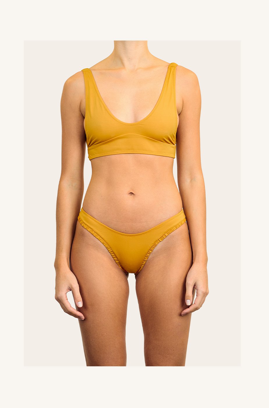Rosie Top in Sand Two-Piece Bikini Arloe 