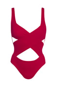 Iris in Bordeaux Red One-Piece Swimsuit Arloe 