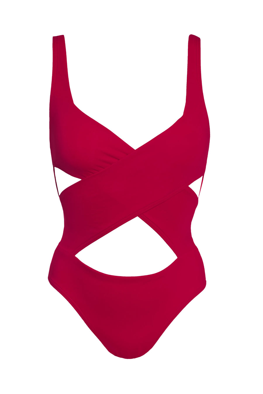 Iris in Bordeaux Red One-Piece Swimsuit Arloe 