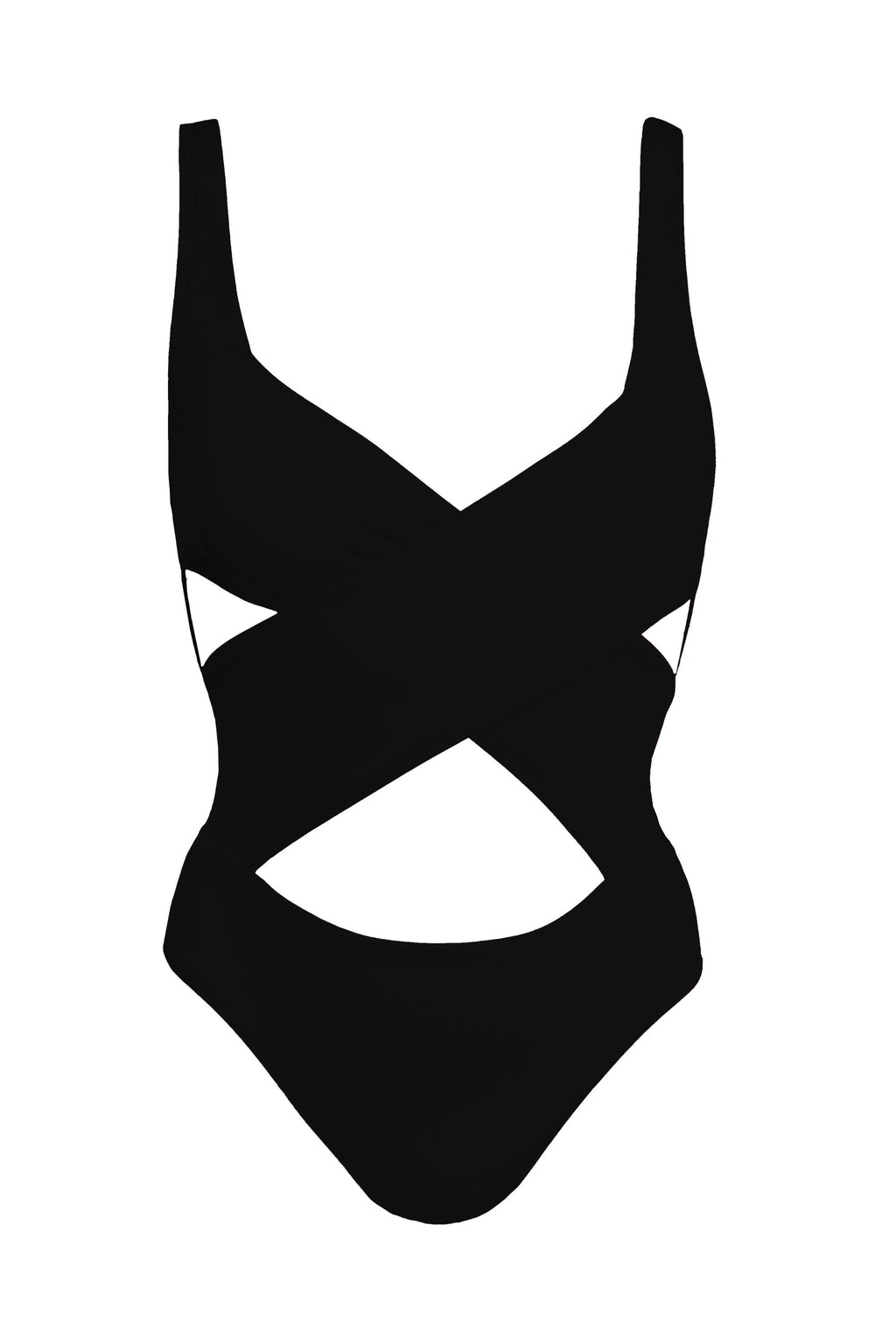 Iris in Midnight Black One-Piece Swimsuit Arloe 