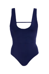 Margot in Belize Blue / Charcoal Black One-Piece Swimsuit Arloe 
