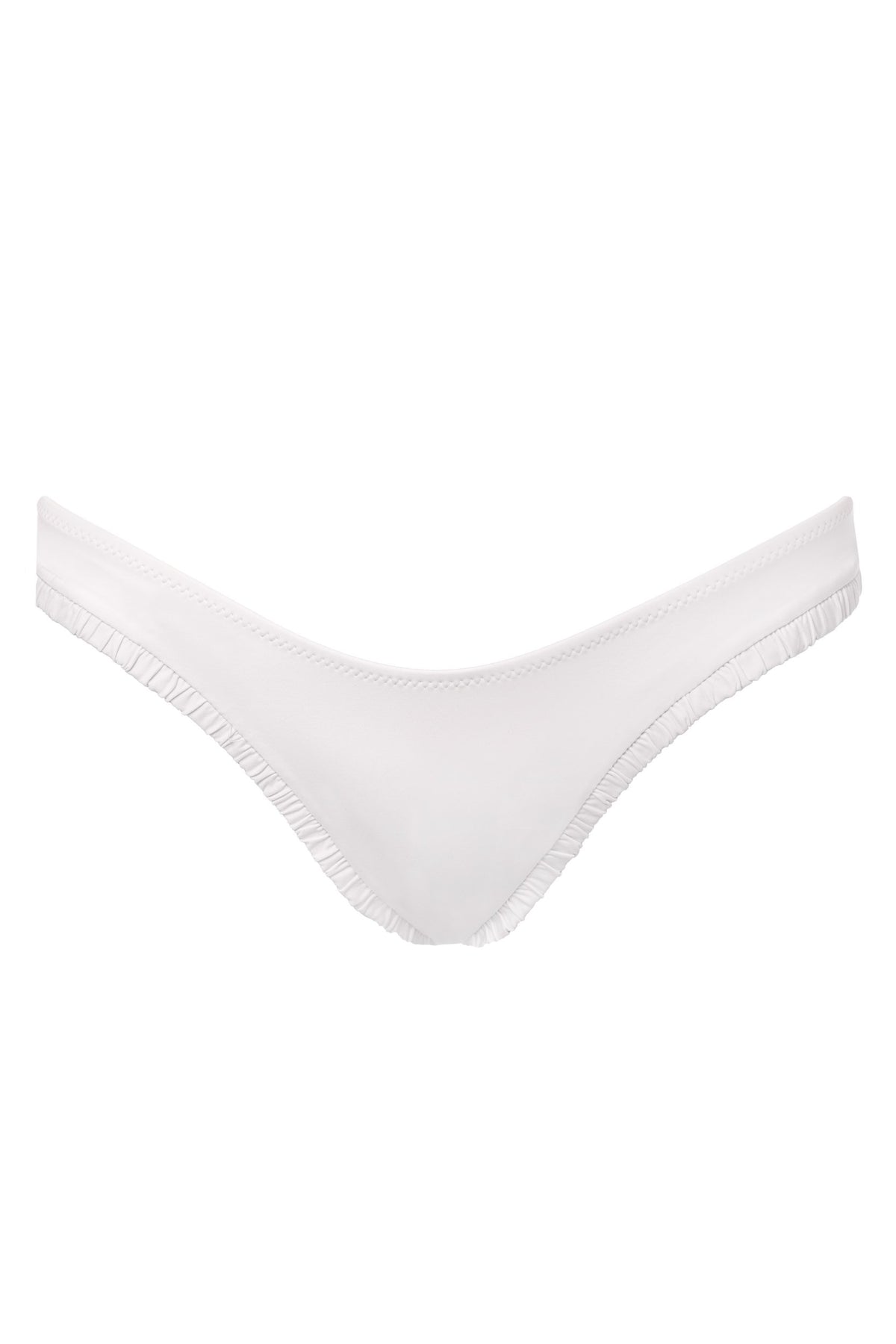 Rosie Bottom in Edelweiss White Two-Piece Bikini Arloe 