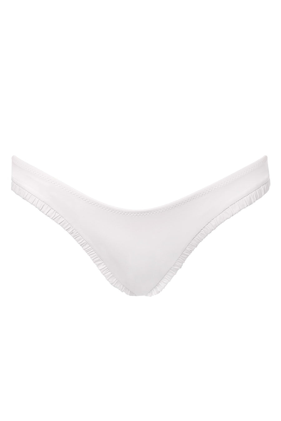 Rosie Bottom in Edelweiss White Two-Piece Bikini Arloe 